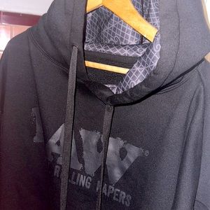 ALL BLACK ~RAW~ NATURAL ROLLING PAPERS SWEATER. PERFECT CONDITION FREE SHIPPING